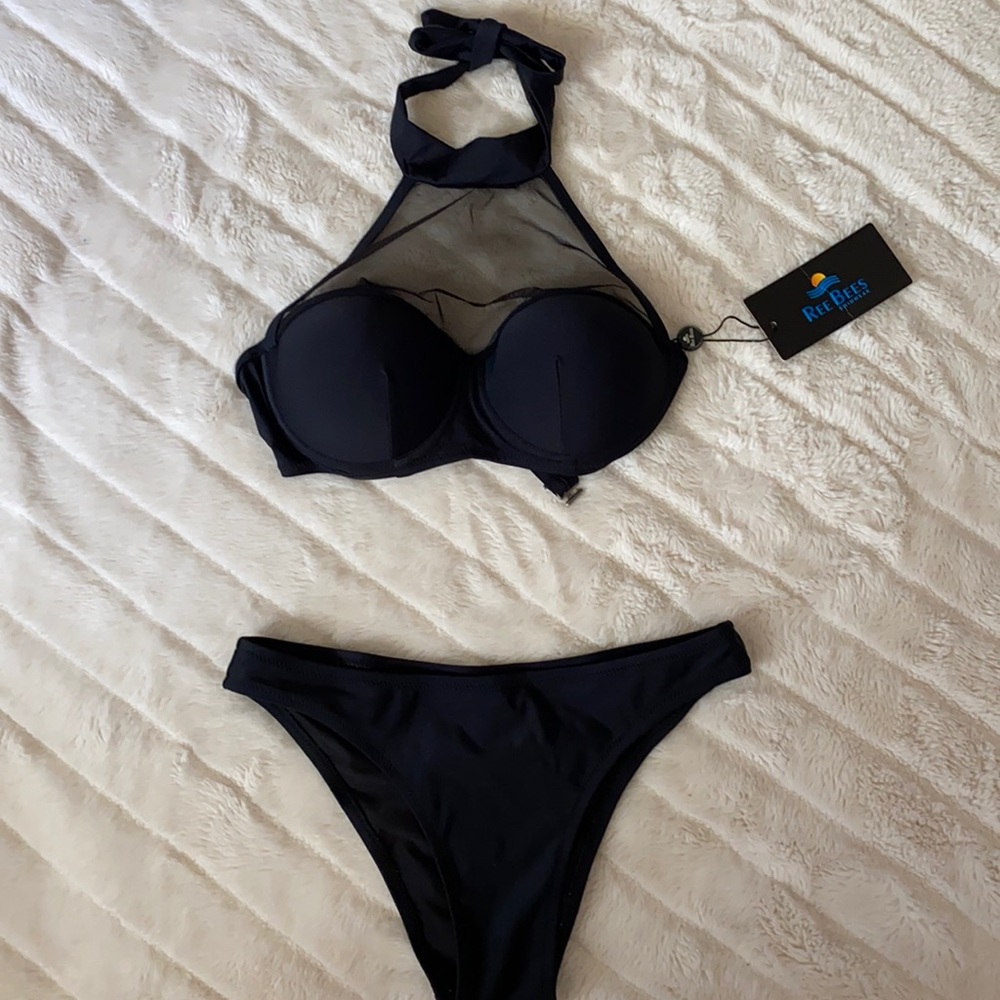 Fashion Nova NWT black bikini size small